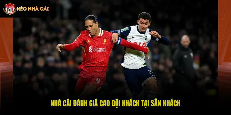 Nhà cái đánh giá cao đội khách tại sân khách